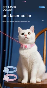 cat laser collar – interactive pet toy with infrared light, hands free teaser wand, and self play entertainment